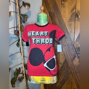 Disney Heart Throb Kids T-Shirt - Red and Black